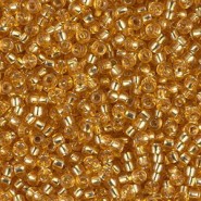 Miyuki seed beads 11/0 - Silver lined dark gold 11-4